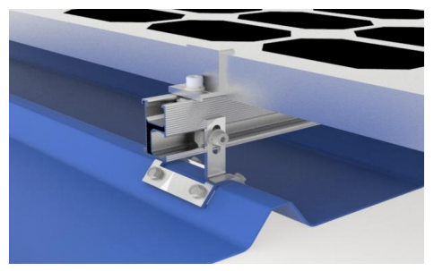 Trapezoidal Metal Roof Clamp