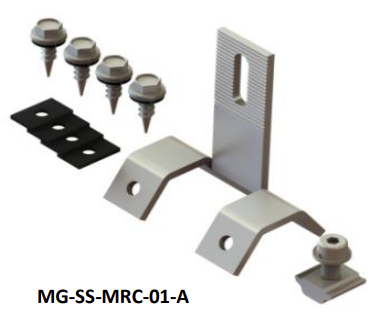 Trapezoidal Metal Roof Clamp
