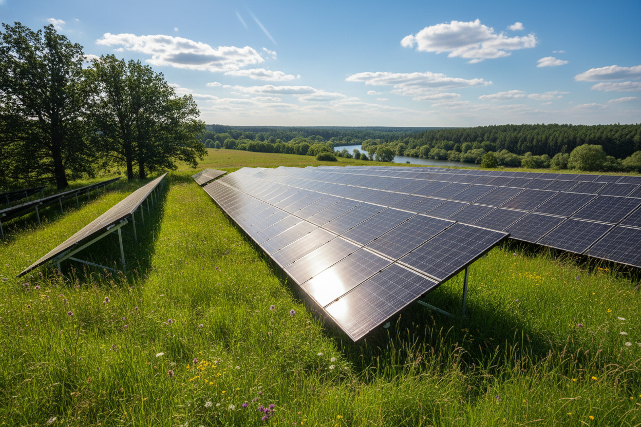 Solar Platte und natur
